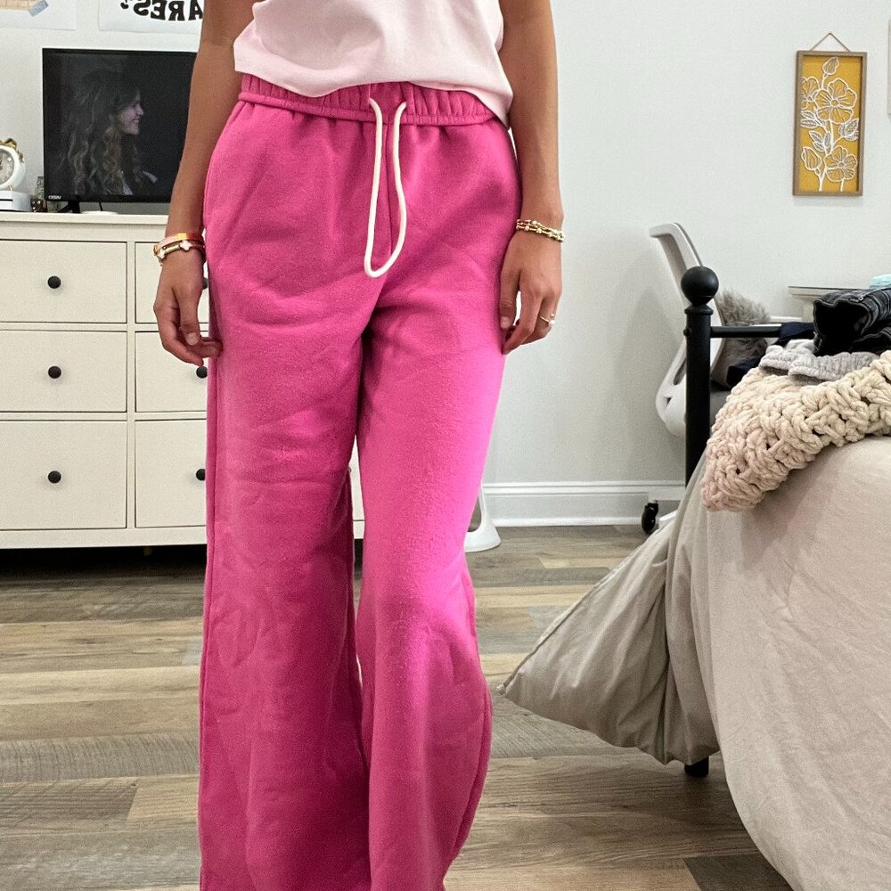 Womens Fold-Over Sweatpants